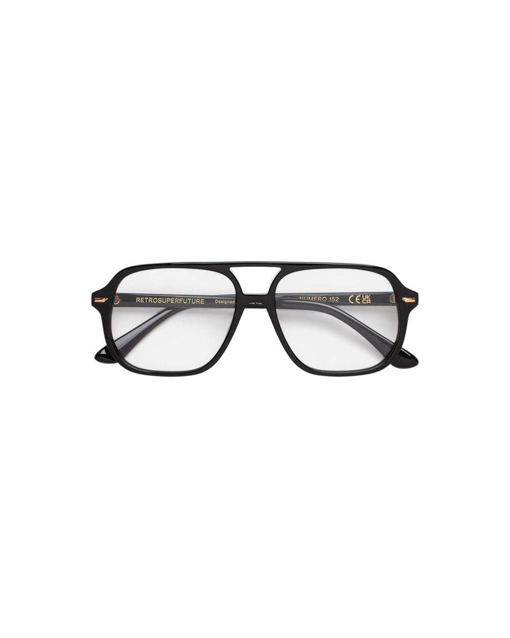 Retrosuperfuture Black Z7X Numero 152 Optical Frames Acetate Squared