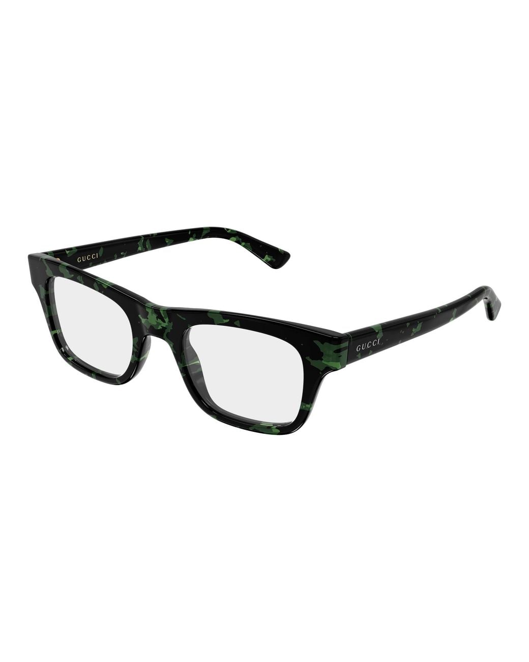 Gucci Black Gg2244O 007 Optical Frames Acetate Transparent Squared for men