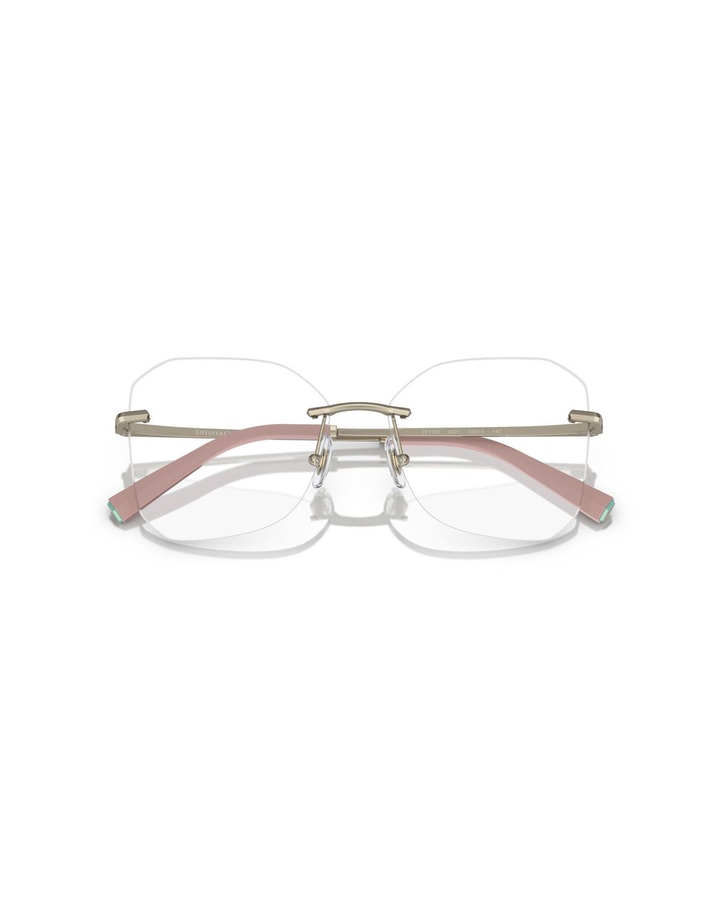 Tiffany & Co Black Tf1150 6021 Optical Frames Metal Geometric Normal