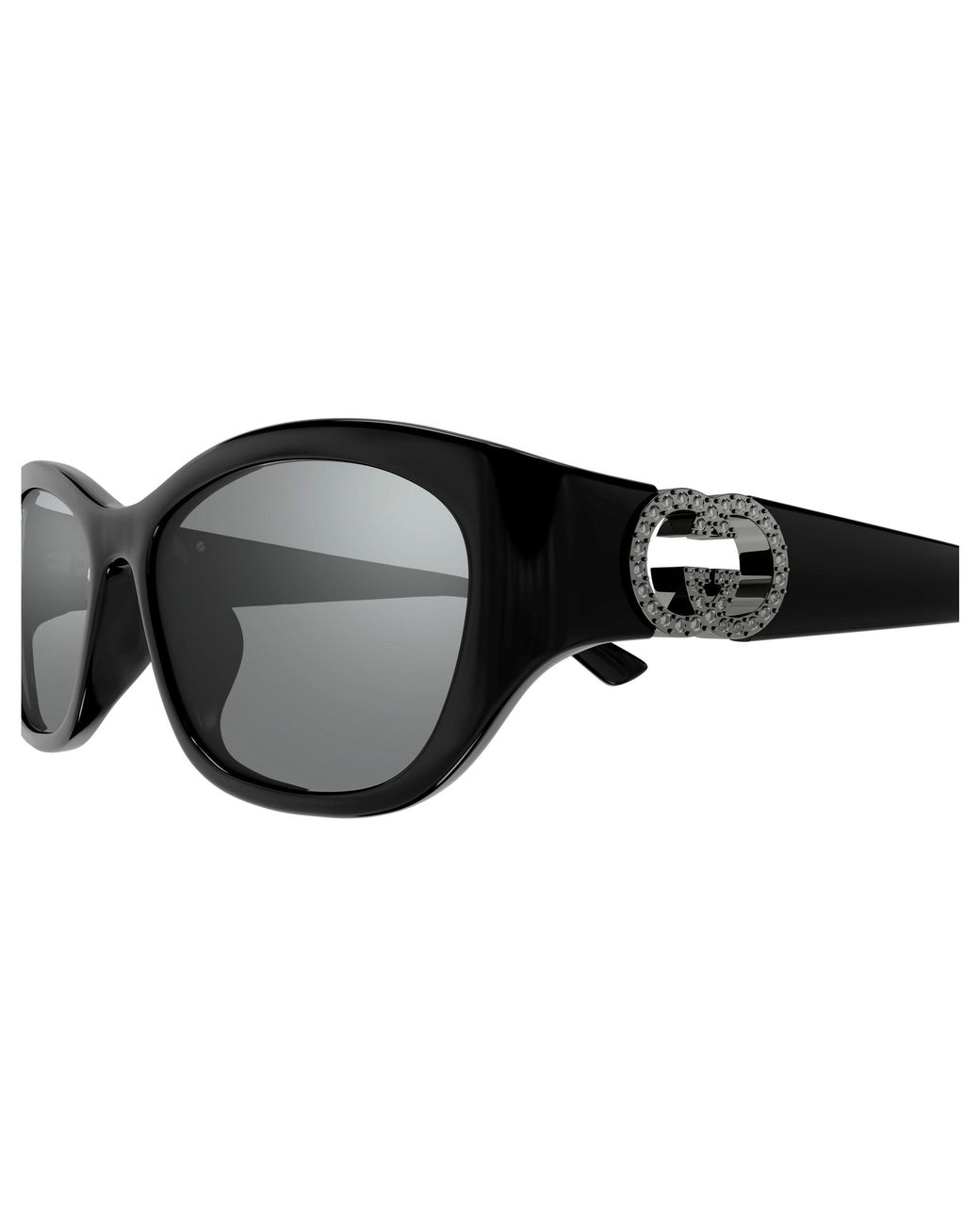 Gucci Black Gg1826Sk 004 Sunglasses Injected Round