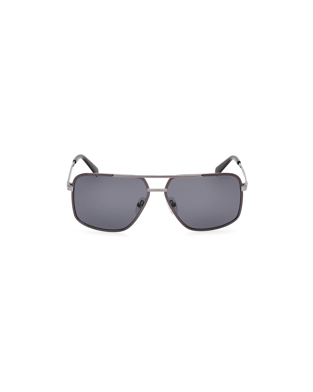 Guess Black Gu00167 09D Sunglasses Metal Squared Polarized for men
