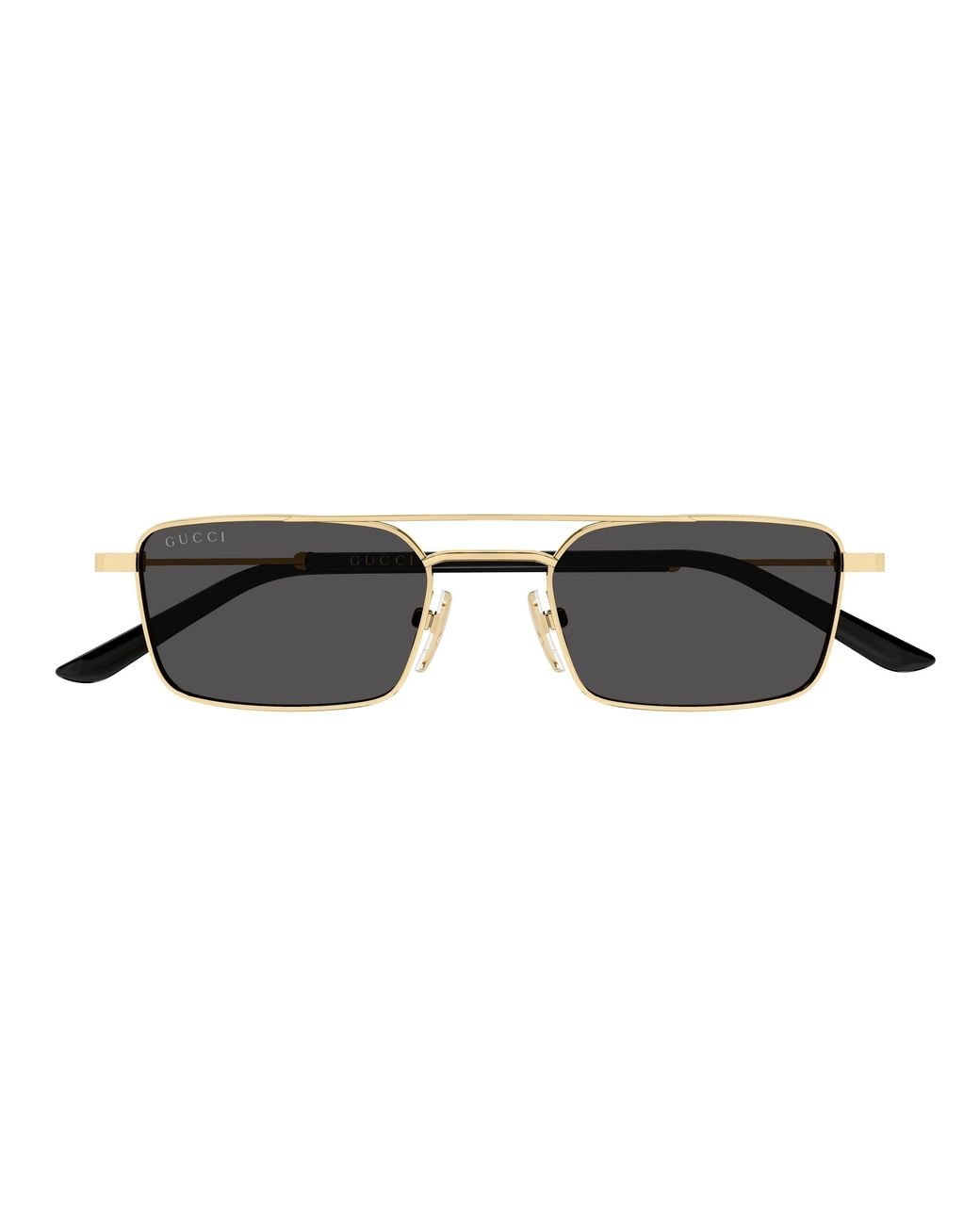 Gucci Black Gg2258S 001 Sunglasses Metal Squared