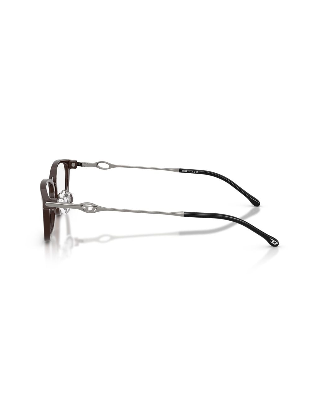 DIESEL Black Dl4032D 2073 Optical Frames Acetate Transparent Squared Normal