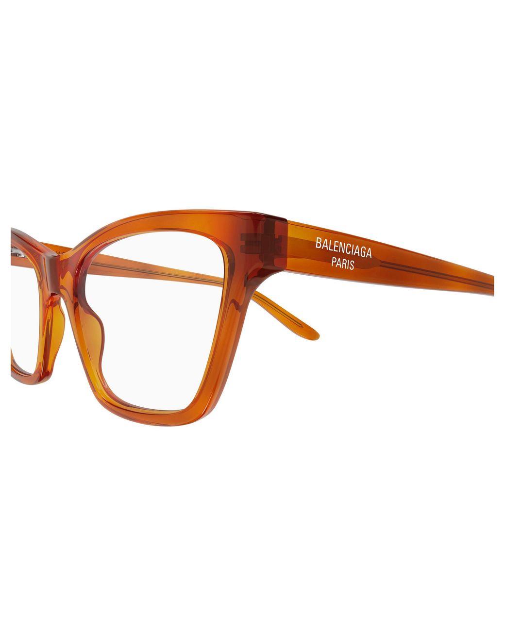 Balenciaga Black Bb0440O 003 Optical Frames Acetate Transparent Cat Eye
