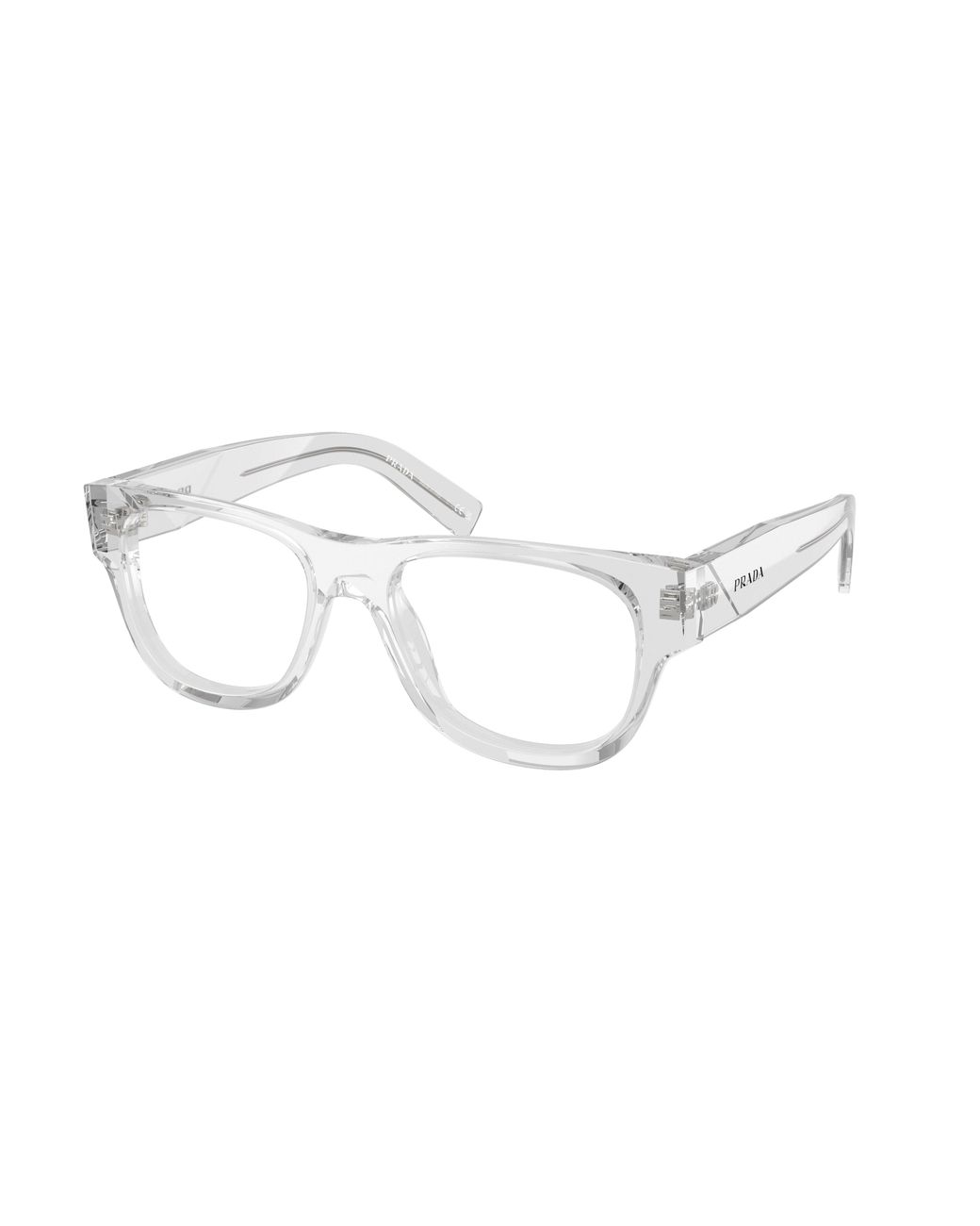 Prada Black Pr D08Vu 12R1O1 Optical Frames Acetate Squared Normal for men