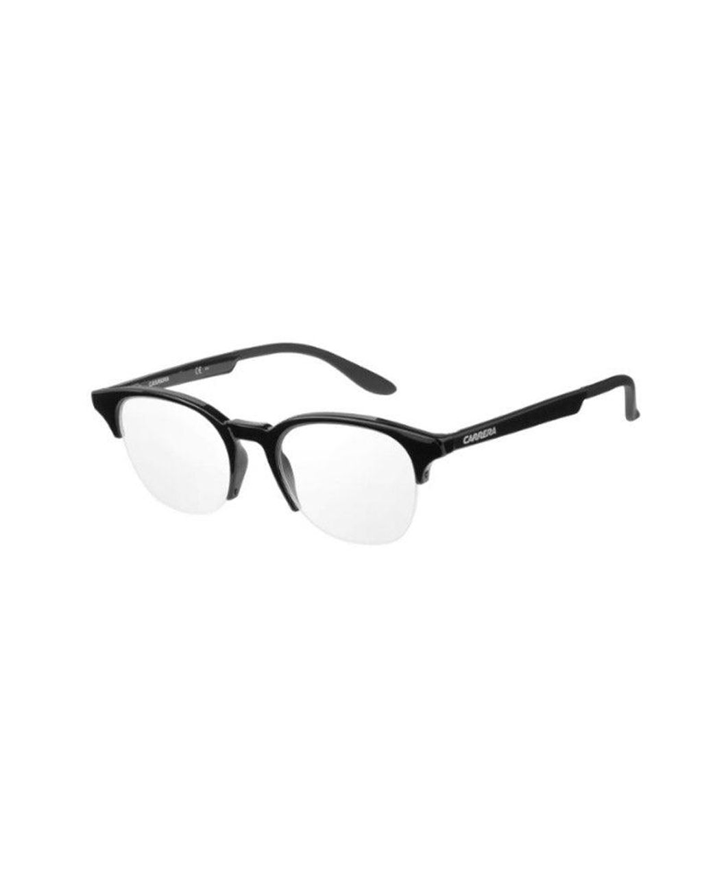 Carrera Black Ca5543 D28 Optical Frames Outlet Plastic Round