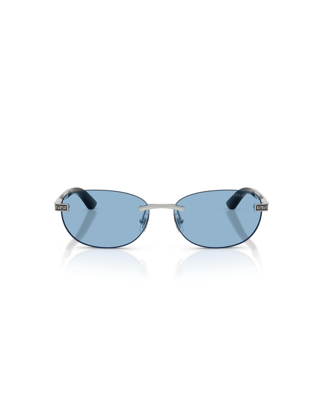 Versace Black Ve2307 152672 Sunglasses Metal Round Normal