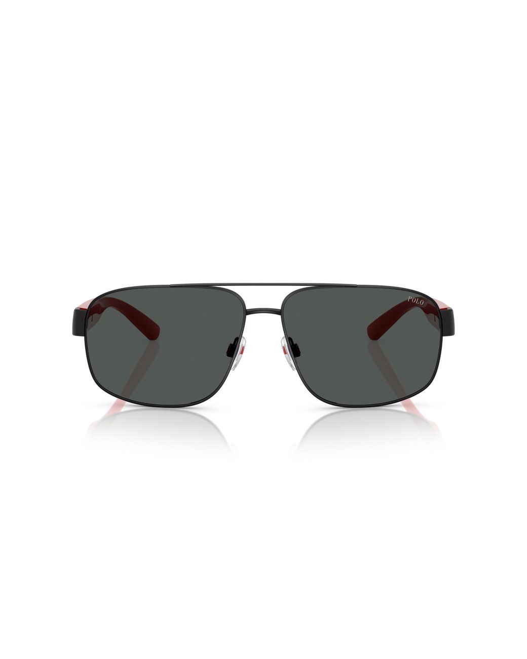 Polo Ralph Lauren Black Ph3156 922381 Sunglasses Metal Pilot Polarized for men