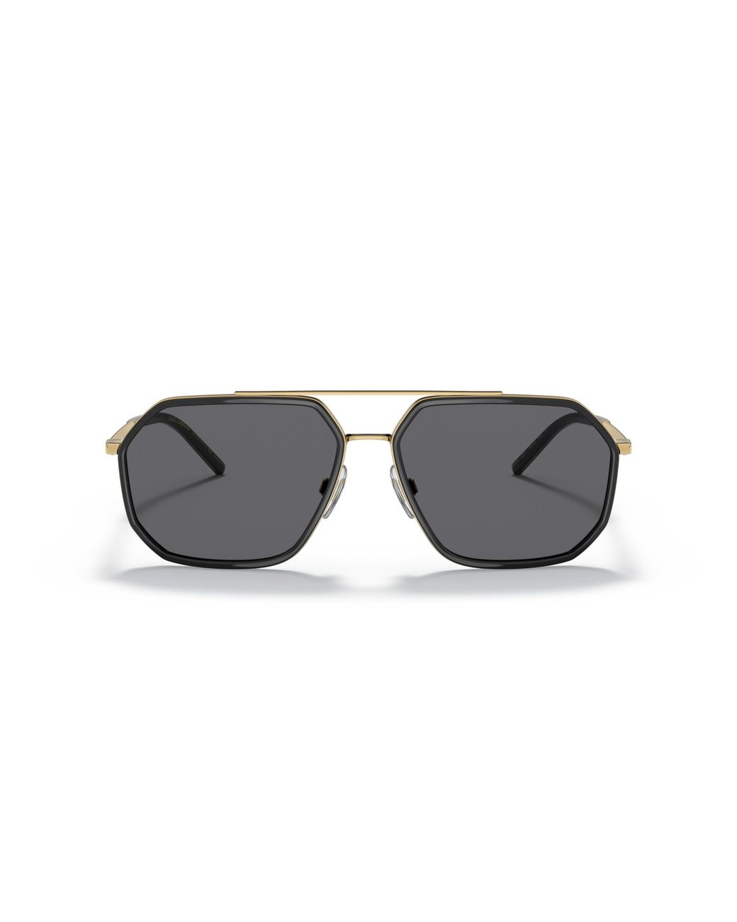 Dolce & Gabbana Black Dg2285 02/81 Sunglasses Metal Pilot Polarized for men
