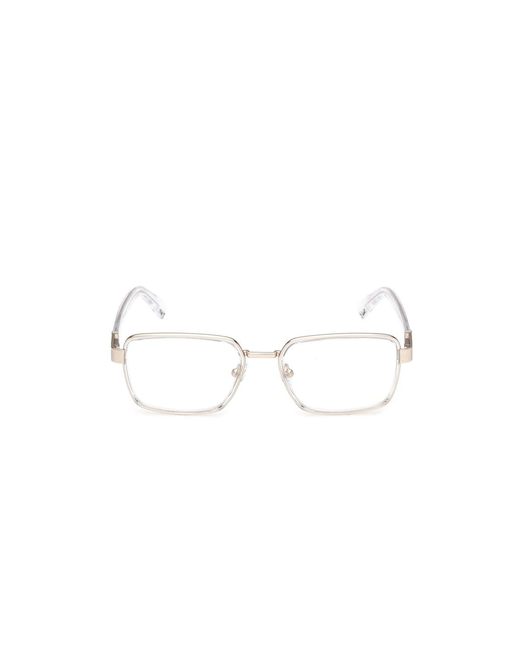 Guess Black Gu50371 026 Optical Frames Metal Squared Normal for men