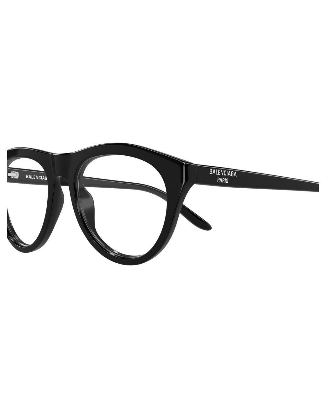 Balenciaga Black Bb0533O 001 Montature Da Vista Acetato Trasparente Pilot