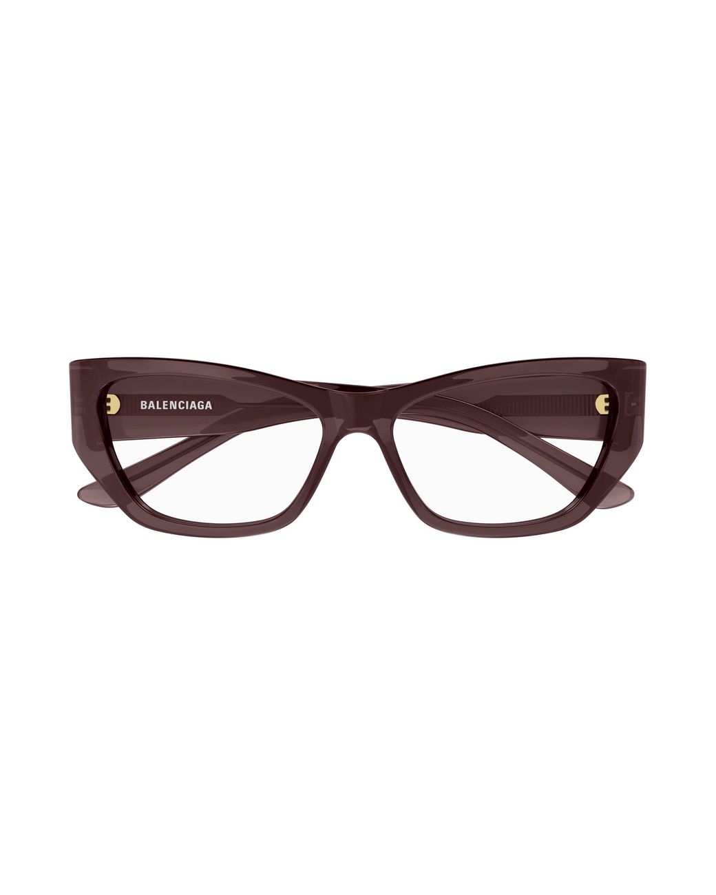 Balenciaga Black Bb0372O 004 Optical Frames Acetate Transparent Cat Eye