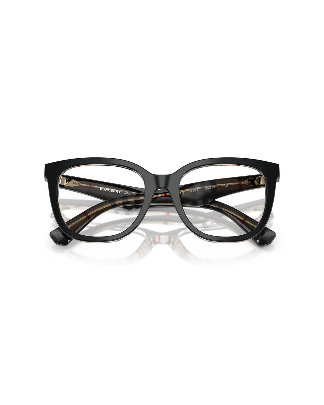 Burberry Black Be2415 4121 Optical Frames Acetate Squared Normal
