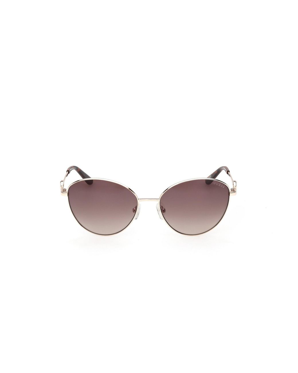 Guess Black Gu00284 32F Sunglasses Metal Round Normal