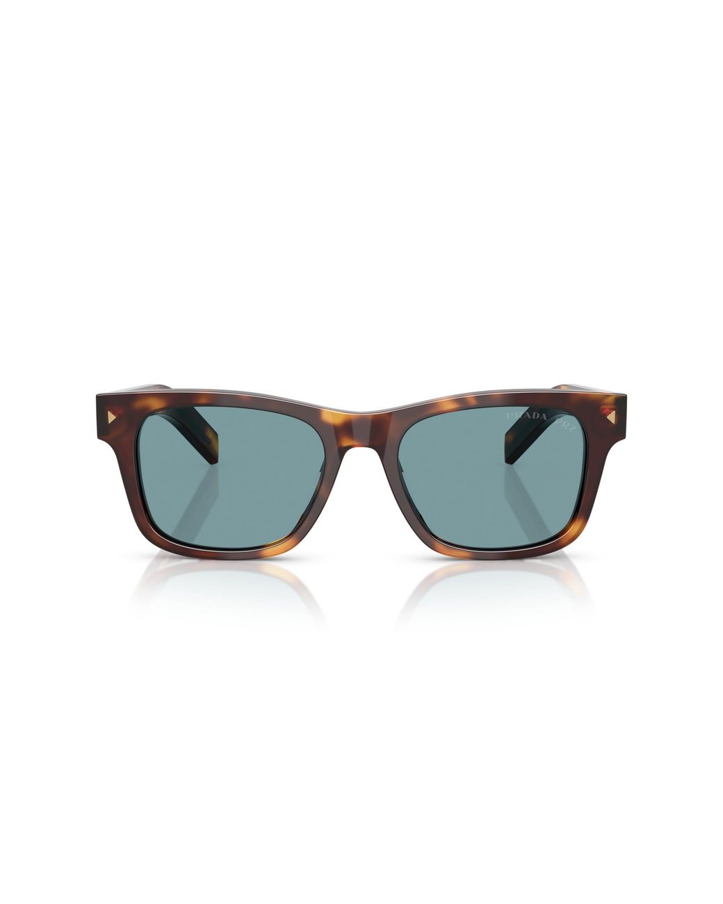 Prada Black Pr A17S 15W04D Sunglasses Acetate Squared Polarized for men
