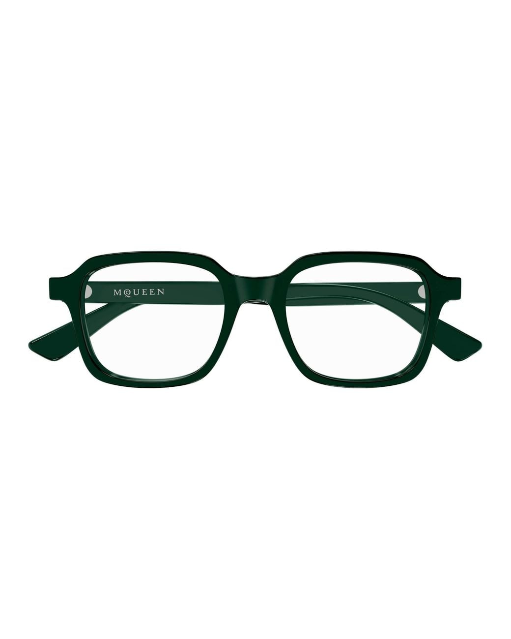 McQueen Black Am0572O 003 Montature Da Vista Acetato Trasparente Squadrata