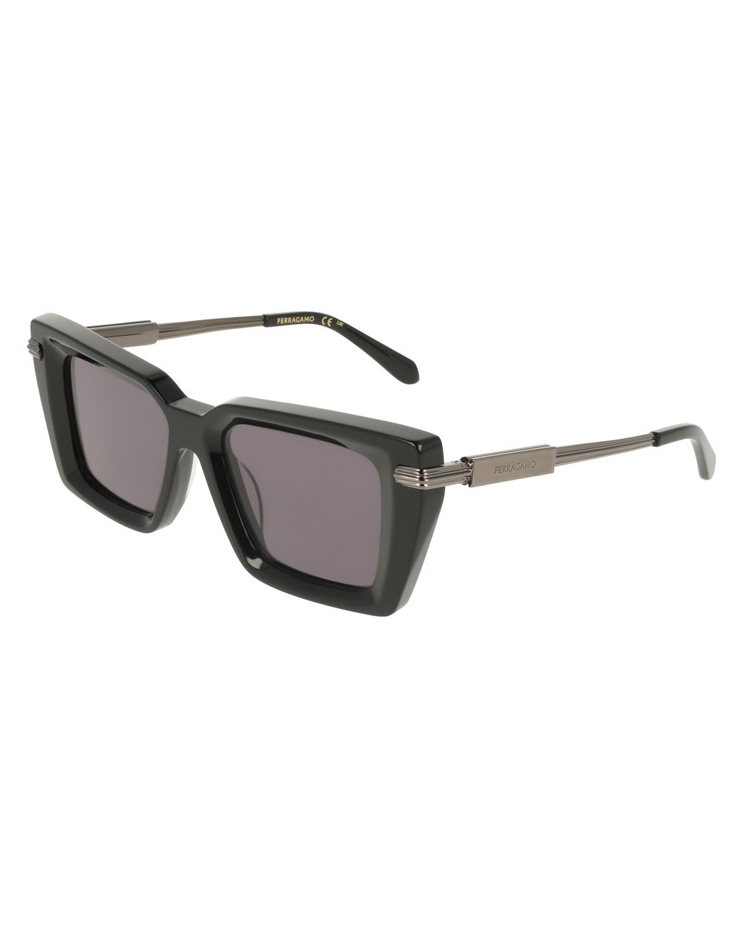 Ferragamo Black Sf2089S 001 Sunglasses Acetate Squared Normal