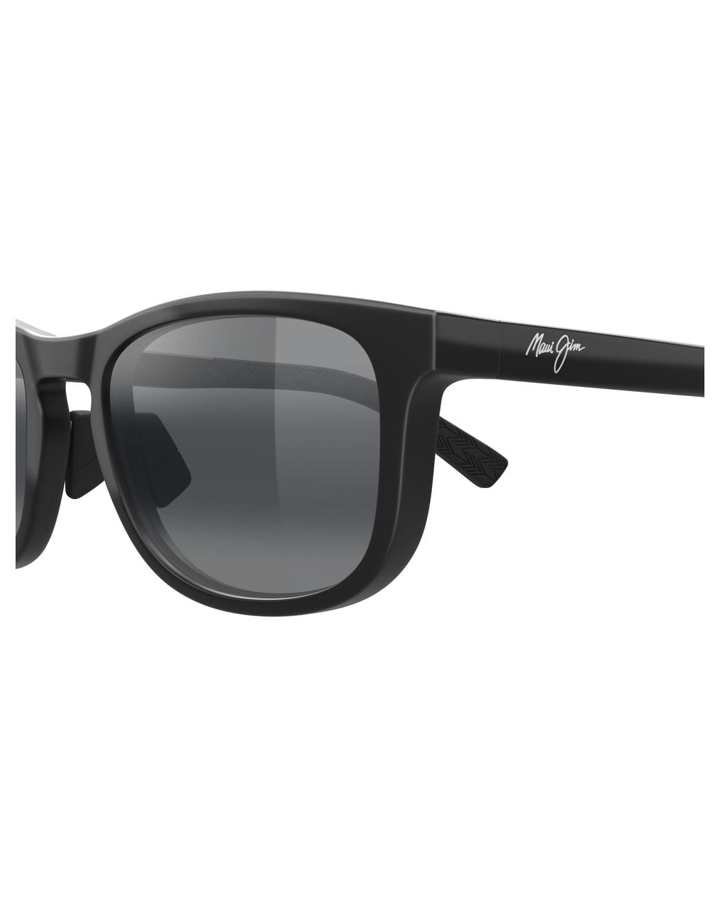 Maui Jim Black Mj0356Sa 001 Occhiali Da Sole Bio-Iniettato Grigio Squadrata