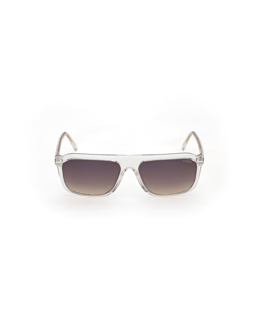 Guess Black Gu00311 26B Sunglasses Injected Smoke Squared Normal for men