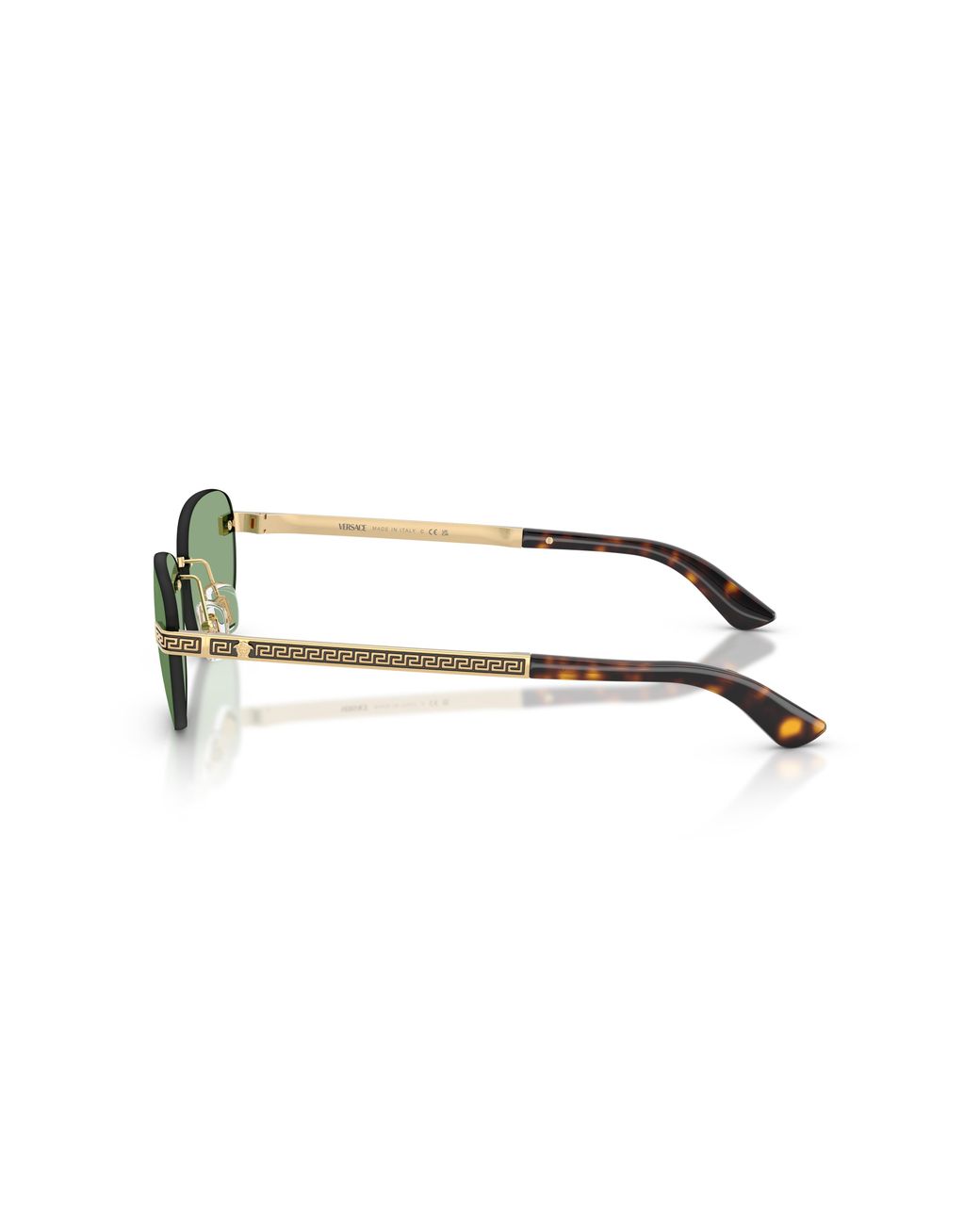 Versace Green Ve2307 152382 Sunglasses Metal Round Normal