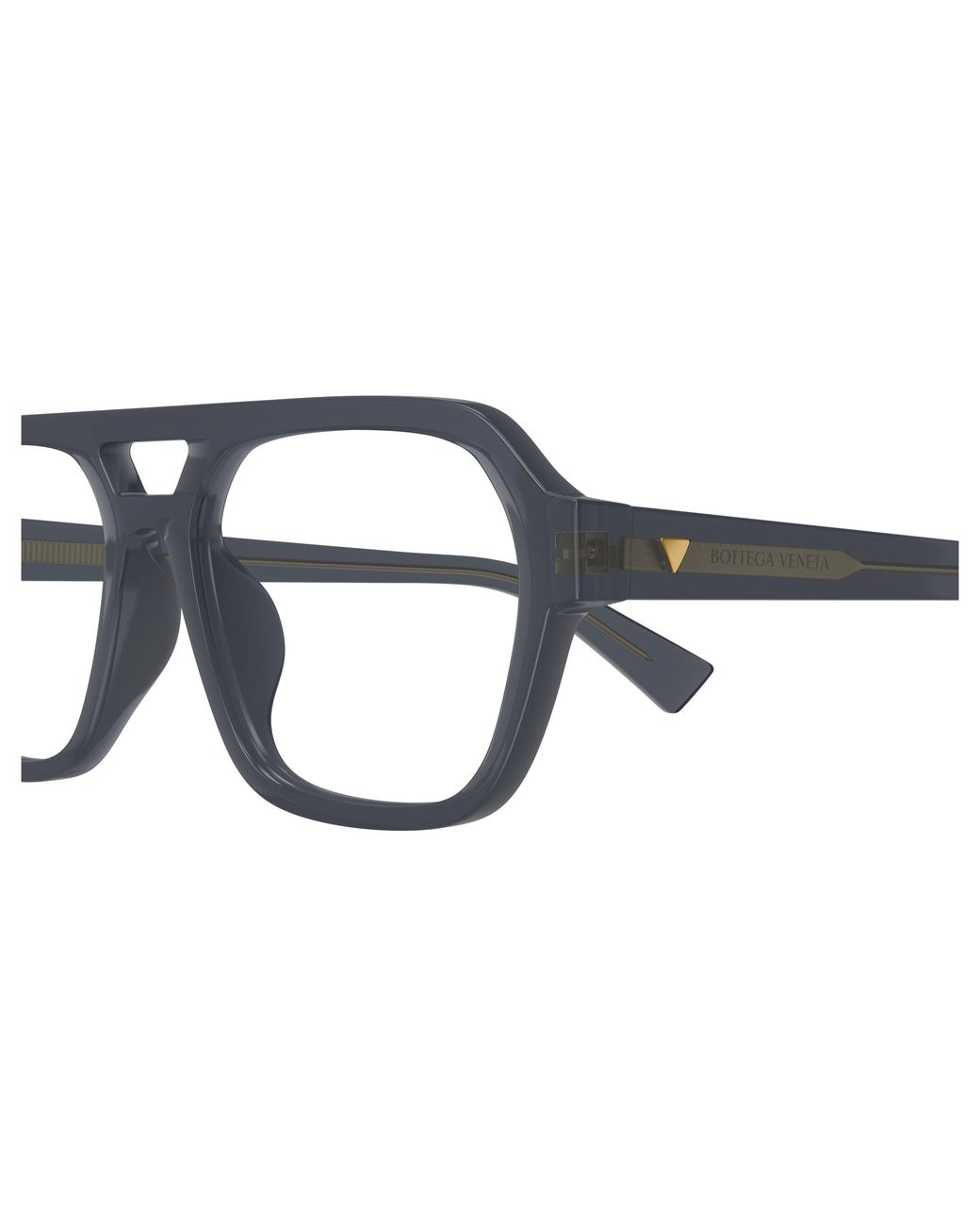 Bottega Veneta Black Bv1336Oa 003 Optical Frames Acetate Transparent Pilot for men