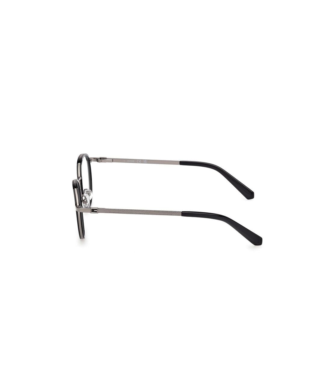Guess Black Gu50324 1 Optical Frames Injected Round Normal for men