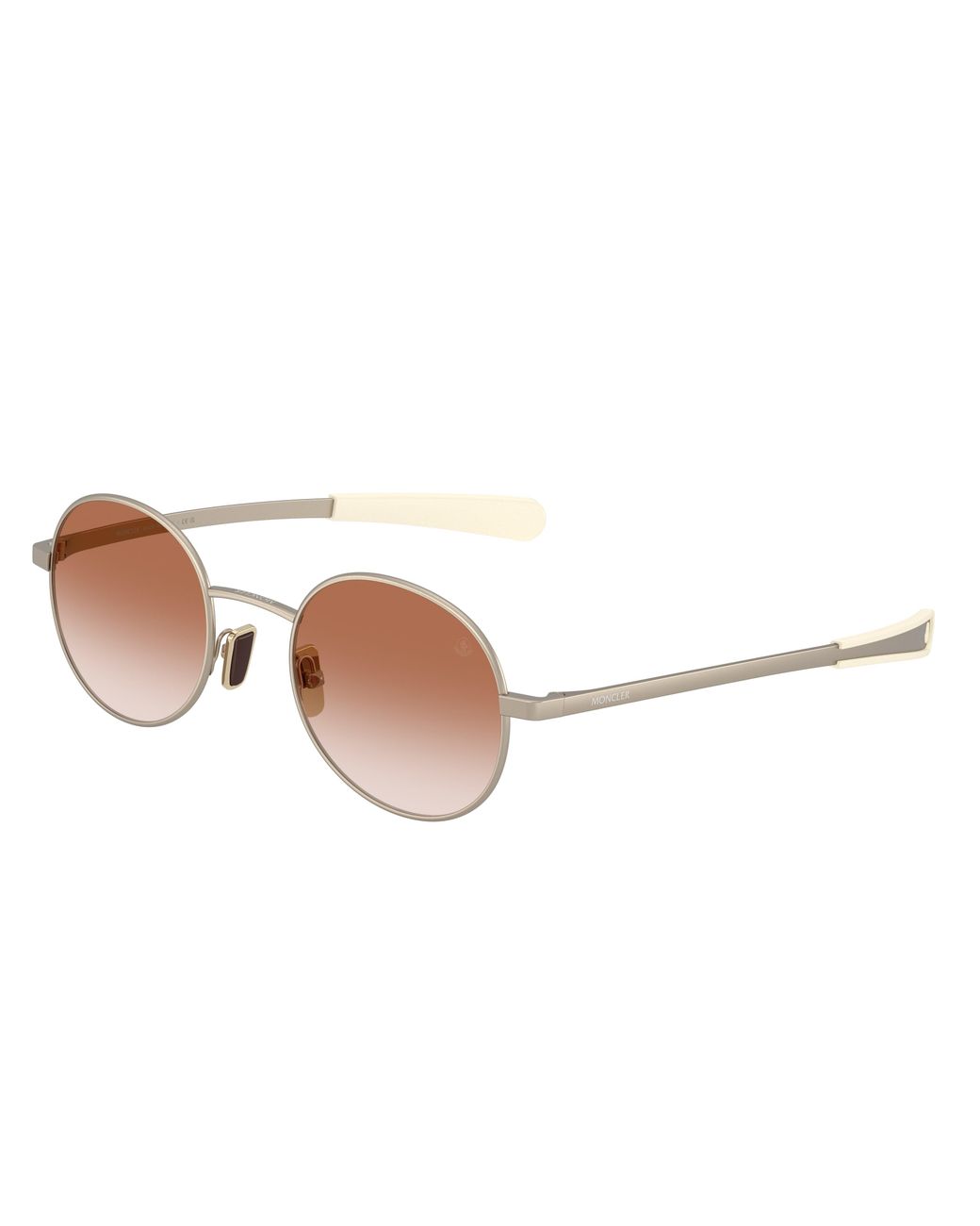 Moncler Black Me4016 Centro 100313 Sunglasses Metal Round Normal Nuanced