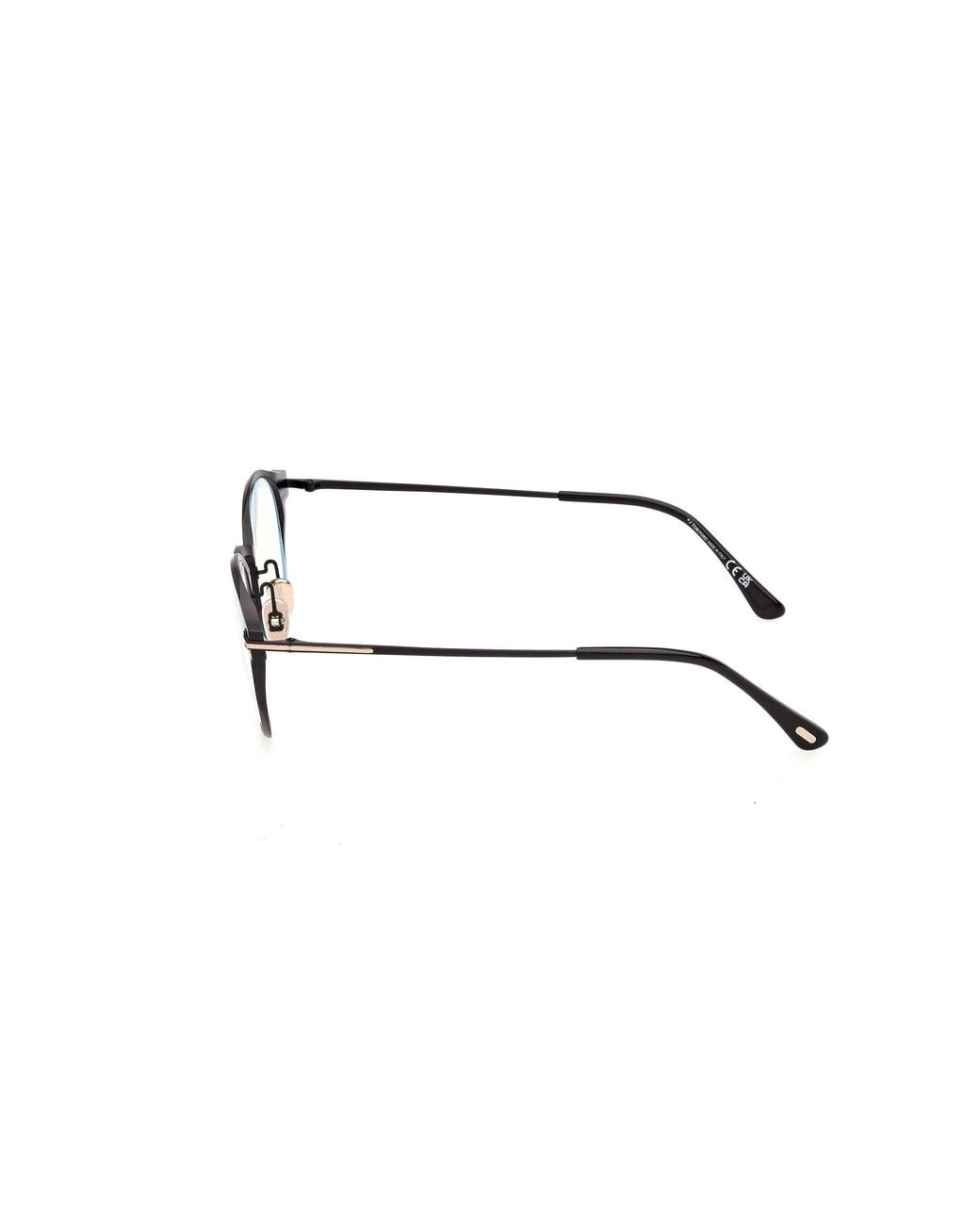 Tom Ford Black Ft6188-B 1 Optical Frames Metal Round Normal for men