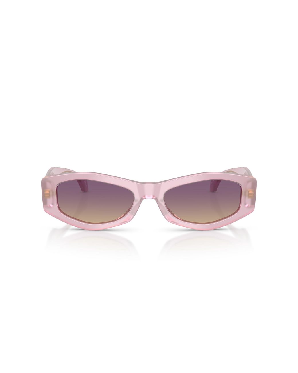 Versace Black Ve4487 551370 Sunglasses Acetate Geometric Normal Shaded