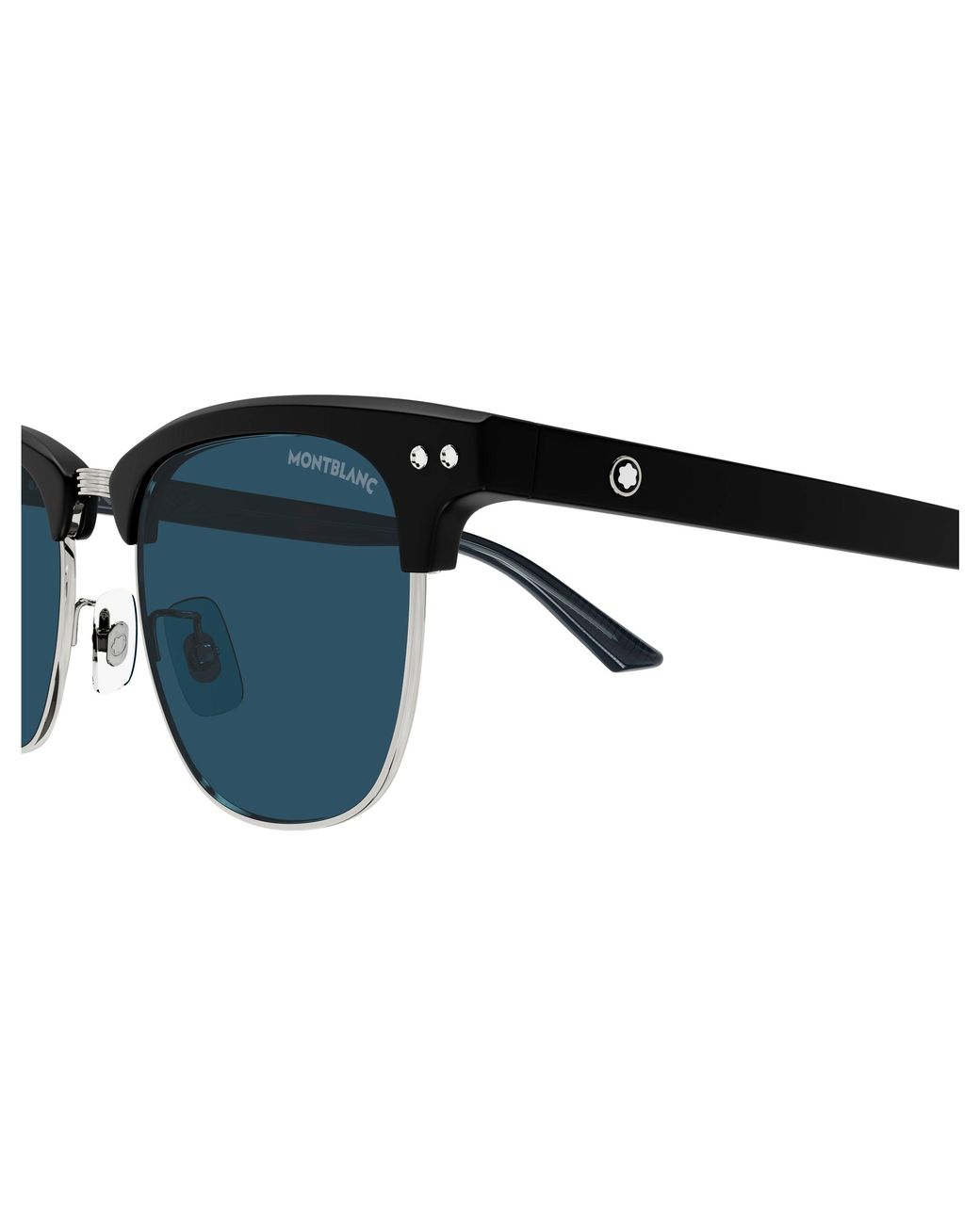 Montblanc Black Mb0382S 002 Sunglasses Acetate Squared for men