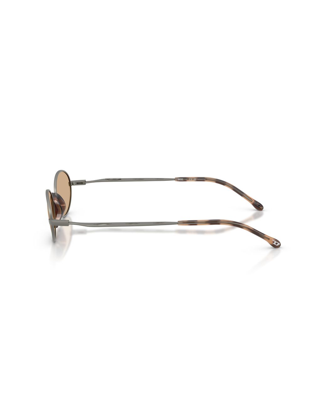 DIESEL Black Dl1023T 1049/8 Sunglasses Titanium Round Normal