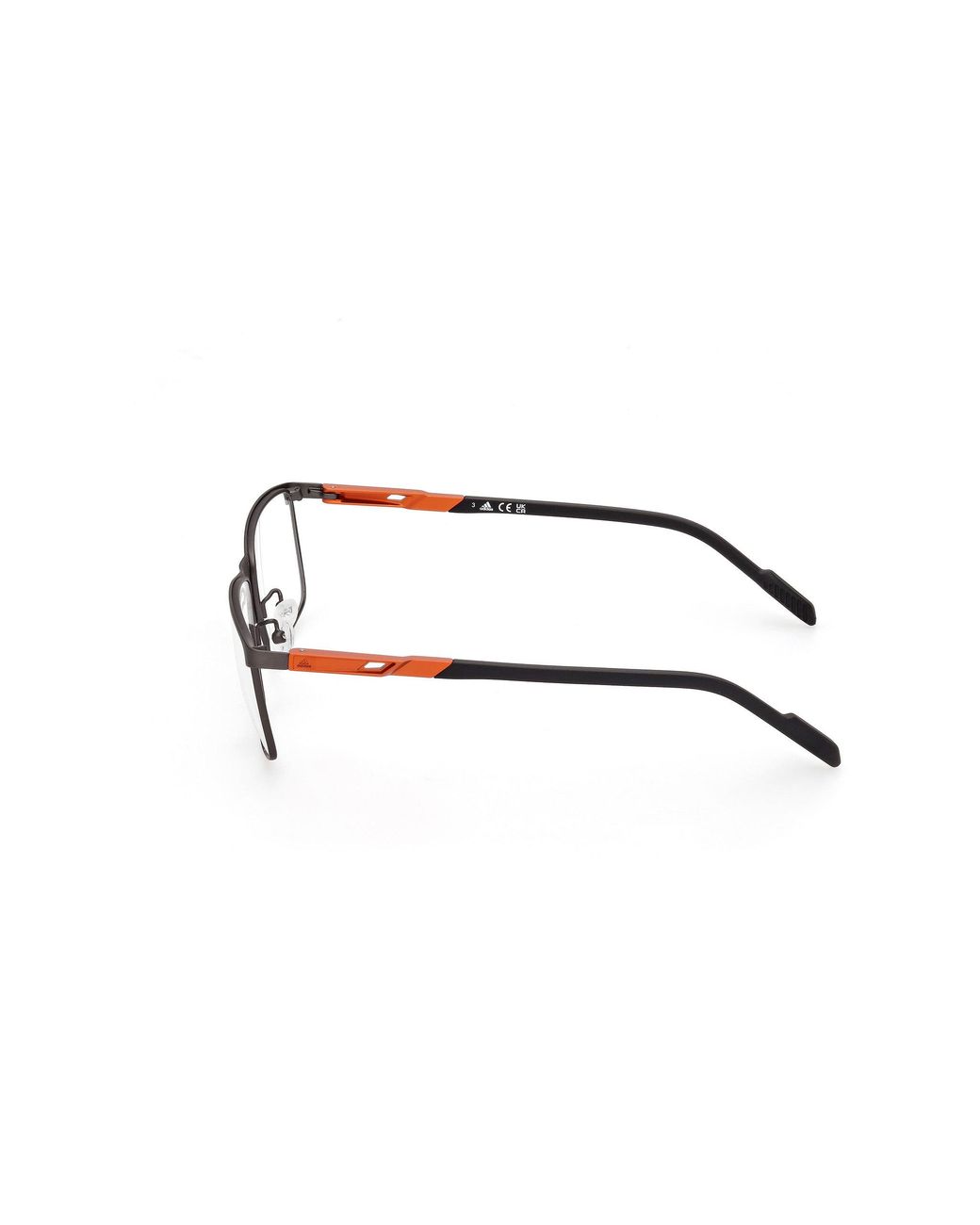 Adidas Originals Black Sp5084-H 02A Optical Frames Metal Squared Normal for men