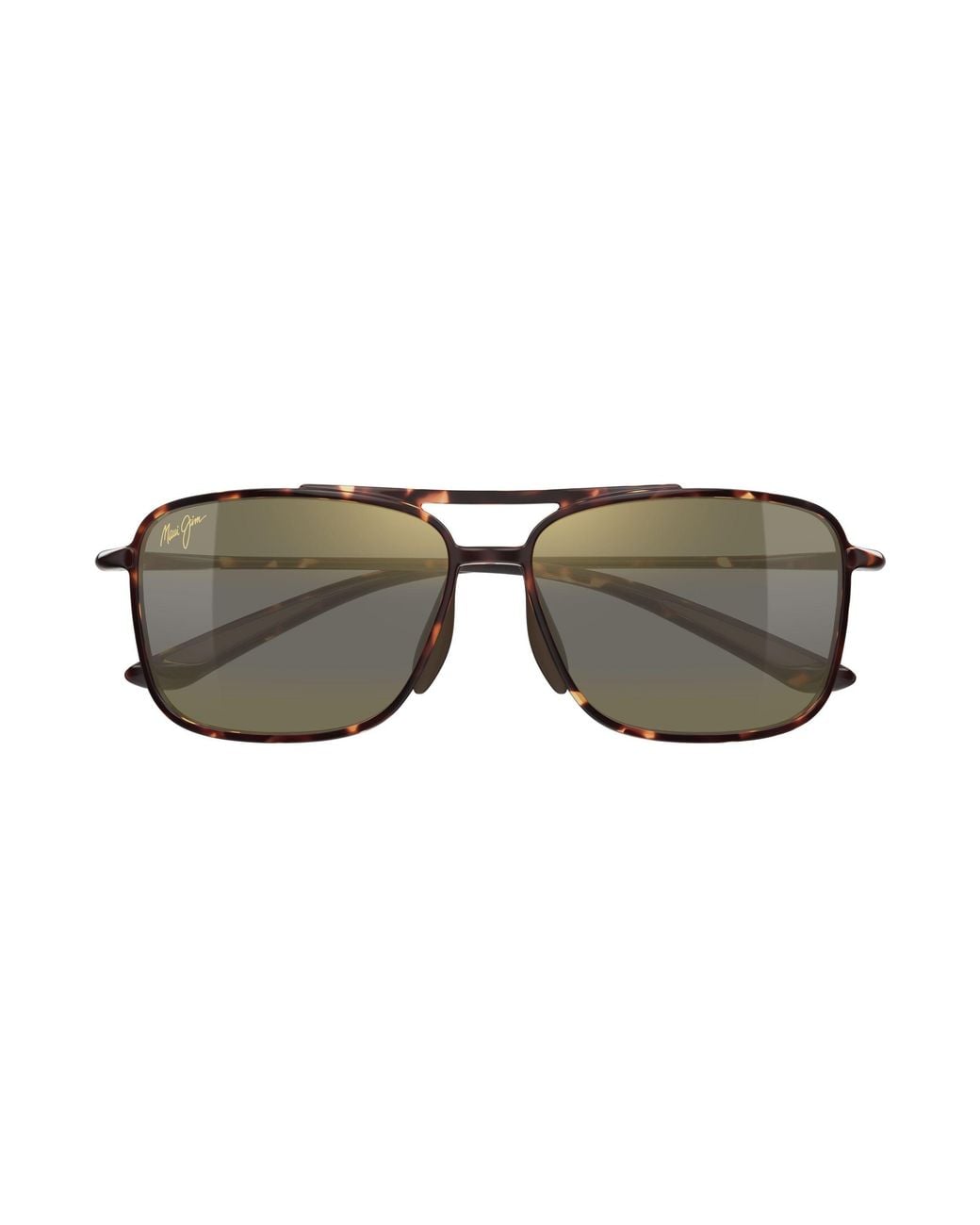 Maui Jim Black Mj0437S 002 Occhiali Da Sole Iniettato Bronzo Squadrata