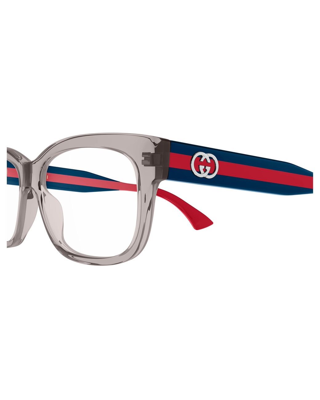 Gucci Black Gg0278On Transparent Striped Leg Frames