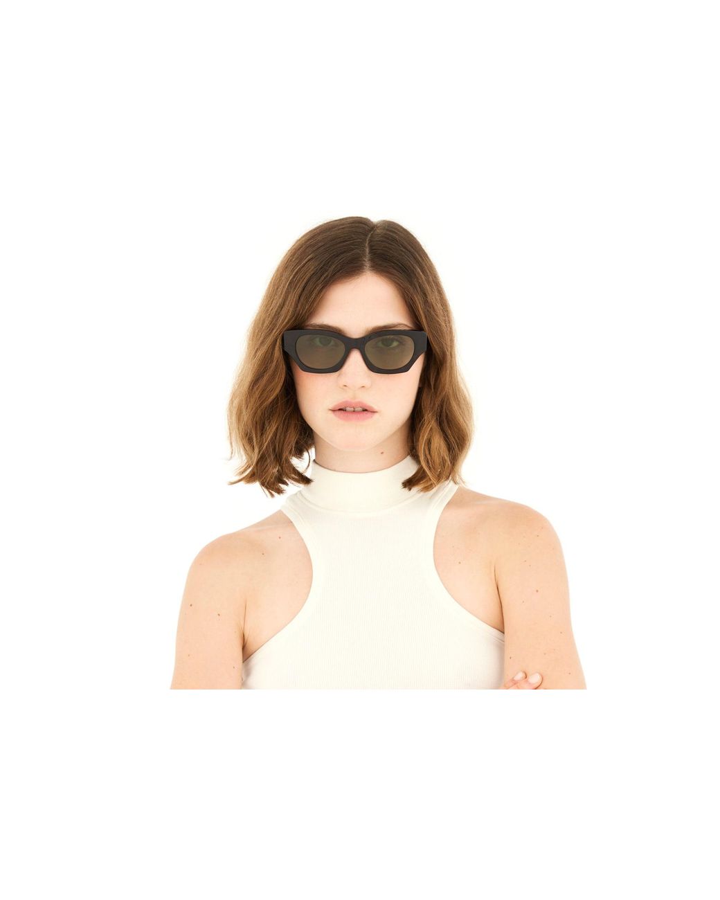 Retrosuperfuture Black Fd0 Tono 3627 Sunglasses Acetate Cat Eye Normal