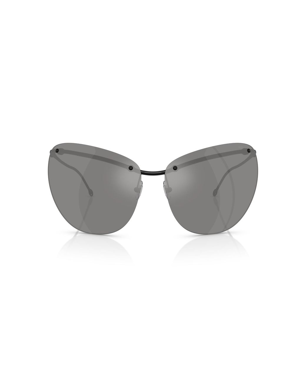 DIESEL Gray Dl1007 109/6G Sunglasses Metal Cat Eye Mirrored