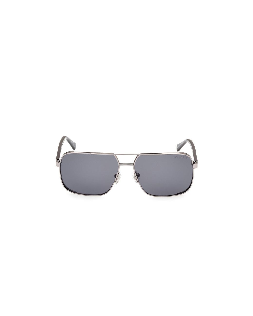 Guess Black Gu00119 08D Sunglasses Metal Squared Polarized for men