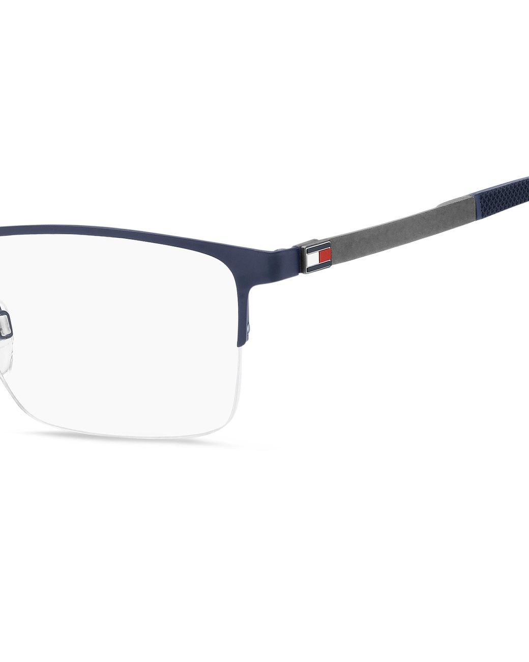 Tommy Hilfiger Black Th 1917 Fll Optical Frames Steel Squared for men