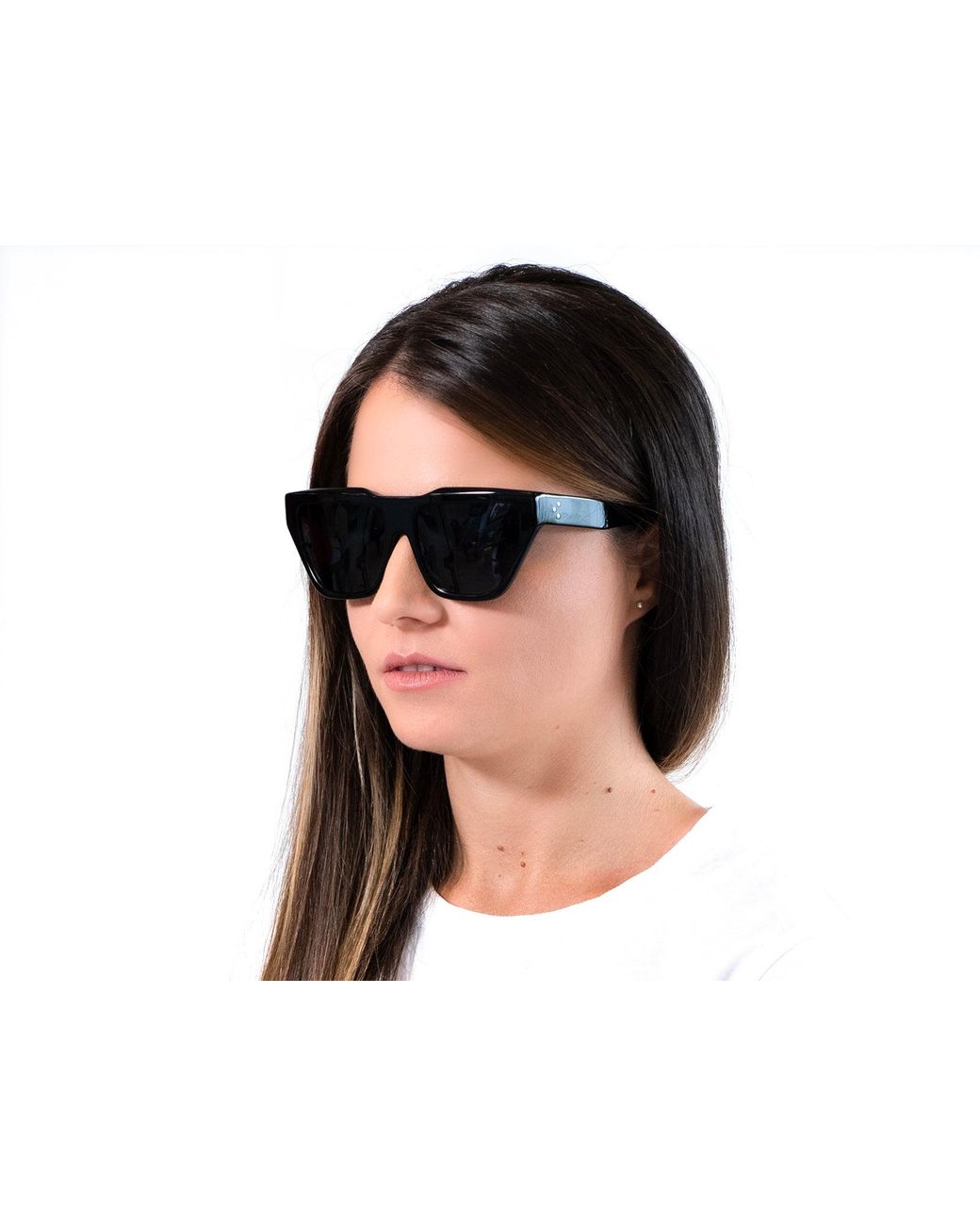Xlab Black Caprera Sunglasses Acetate Smoke Oversize Polarized