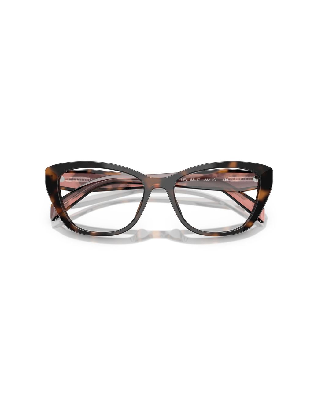 Prada Black Pr 19Wv 23A1O1 Optical Frames Acetate Transparent Cat Eye Normal