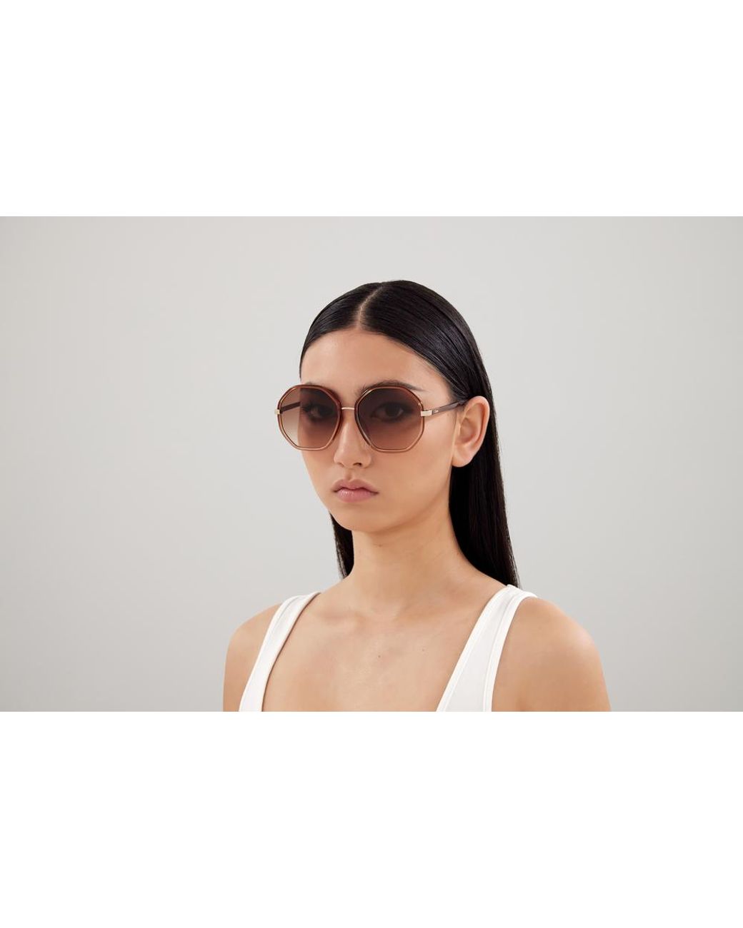 Chloé Black Ch0133Sa 002 Sunglasses Bio-Inject Geometric Shaded