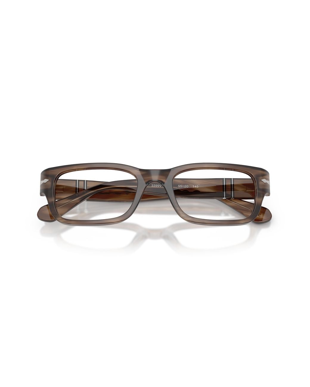 Persol Black Po3399V 1208 Optical Frames Acetate Transparent Squared Normal