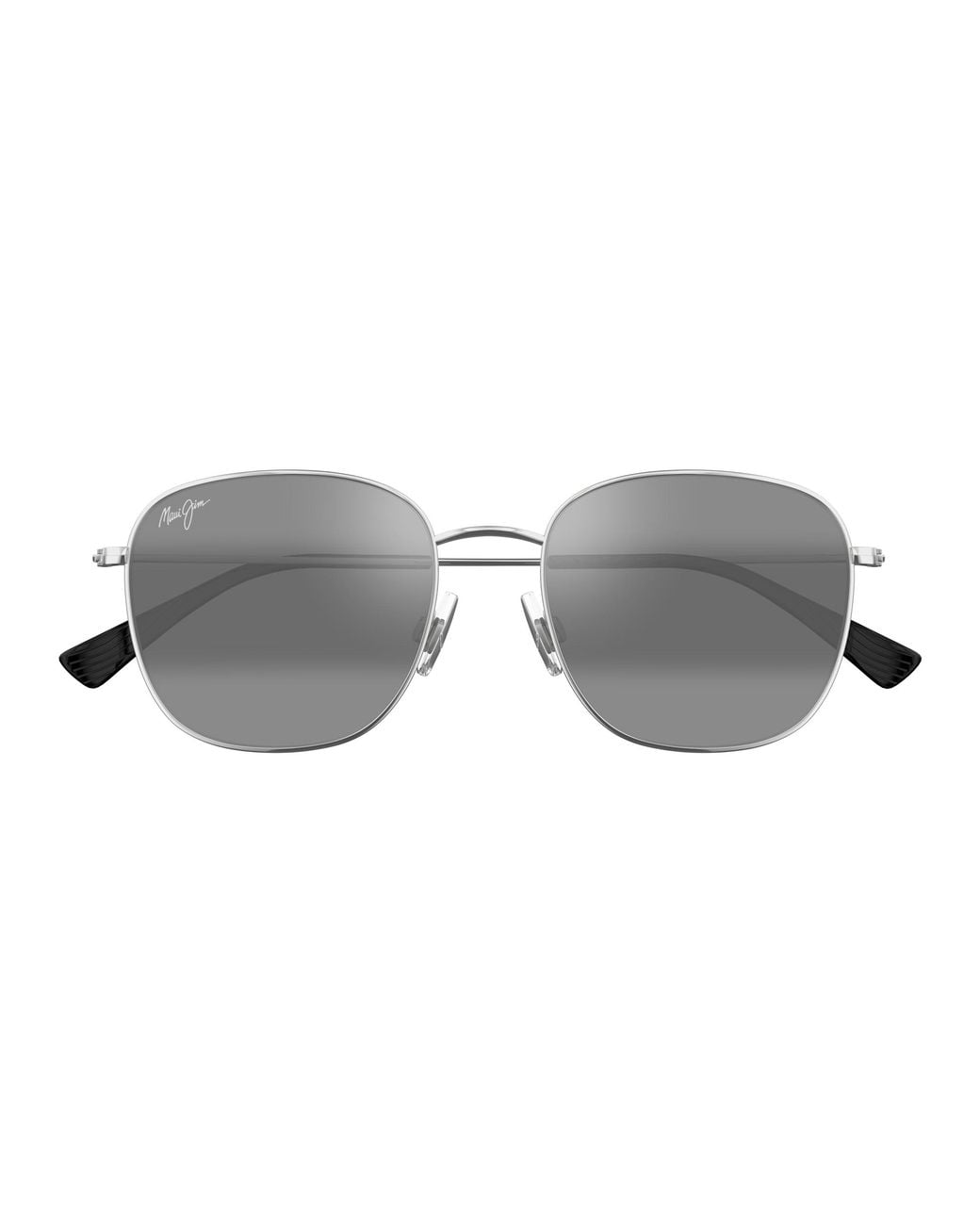 Maui Jim Black Mj0657Sa 001 Occhiali Da Sole Metallo Grigio Squadrata