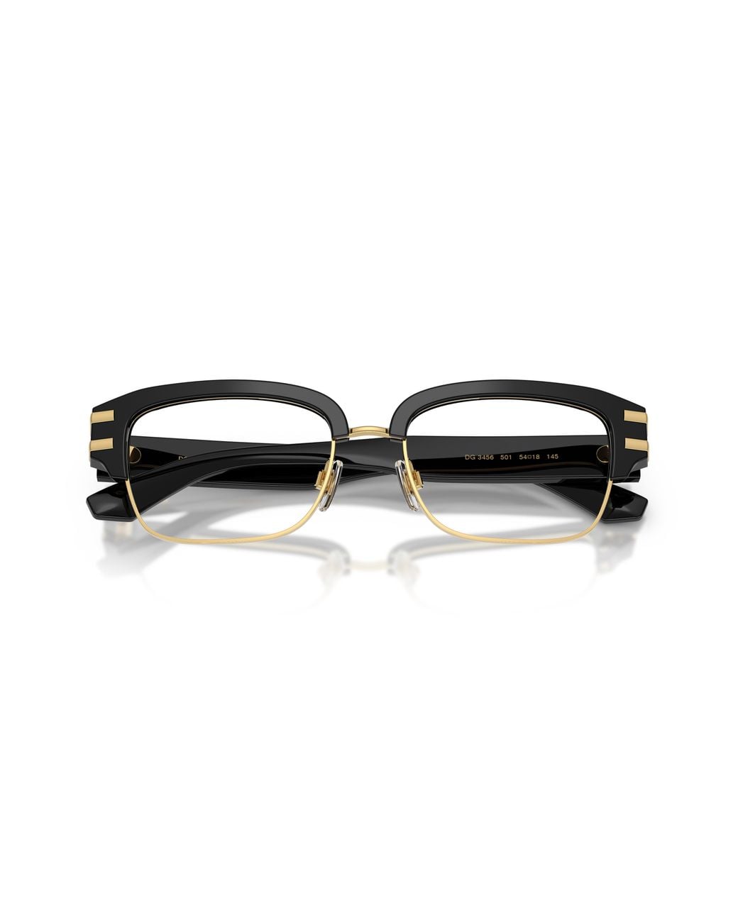 Dolce & Gabbana Black Dg3456 501 Optical Frames Acetate Transparent Squared Normal for men