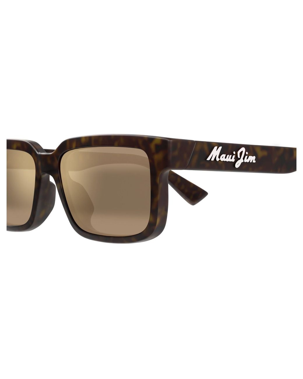 Maui Jim Black Mj0655Sa 002 Occhiali Da Sole Bio-Iniettato Bronzo Squadrata