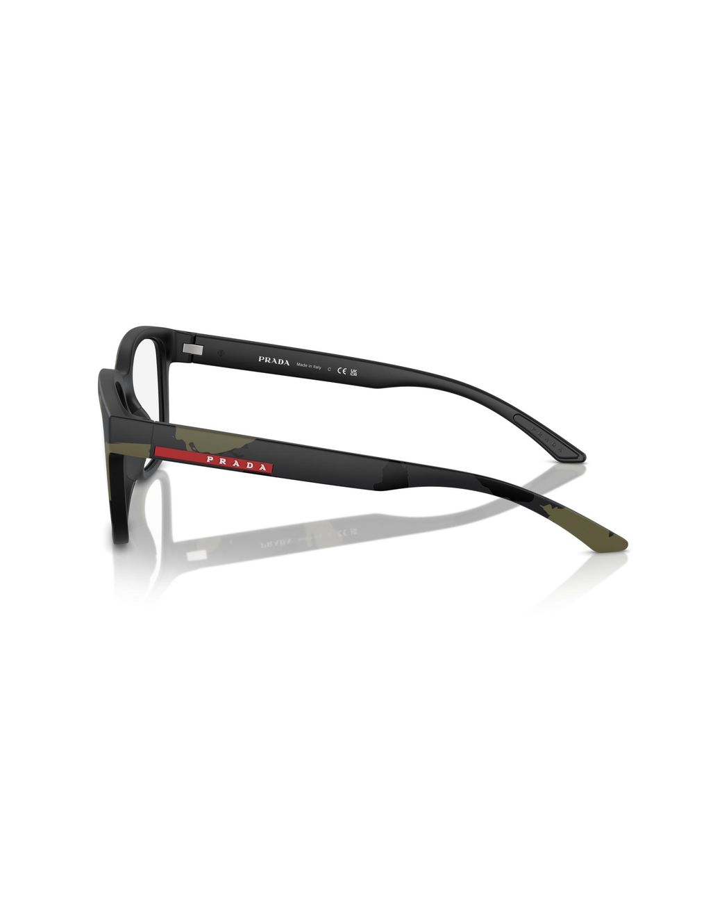 Prada Linea Rossa Black Ps 05Qv 14X1O1 Optical Frames Injected Pillow Normal for men