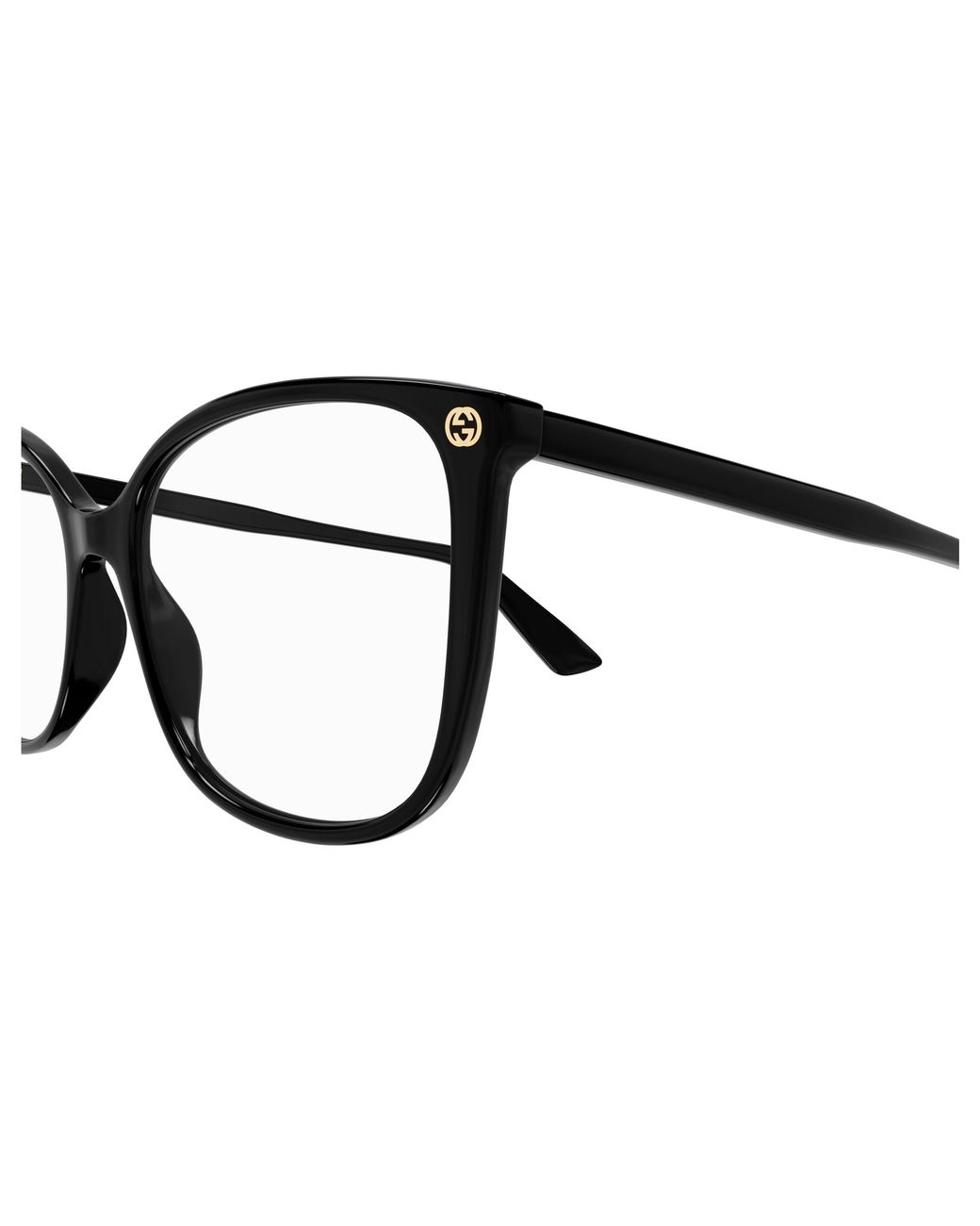 Gucci Black Gg0026O 001 Optical Frames Acetate Transparent Cat Eye
