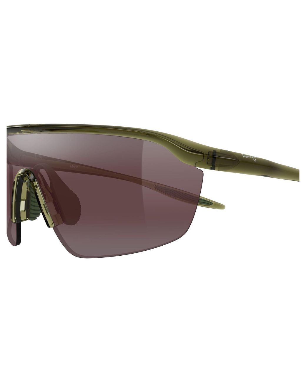 Maui Jim Black Mj0375Sa 005 Occhiali Da Sole Bio-Iniettato Rosa Avvolgente Polarizzata