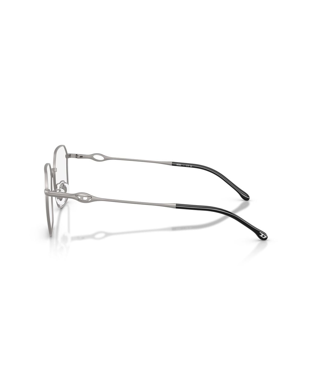 DIESEL Black Dl5012D 1009 Optical Frames Metal Transparent Squared Normal
