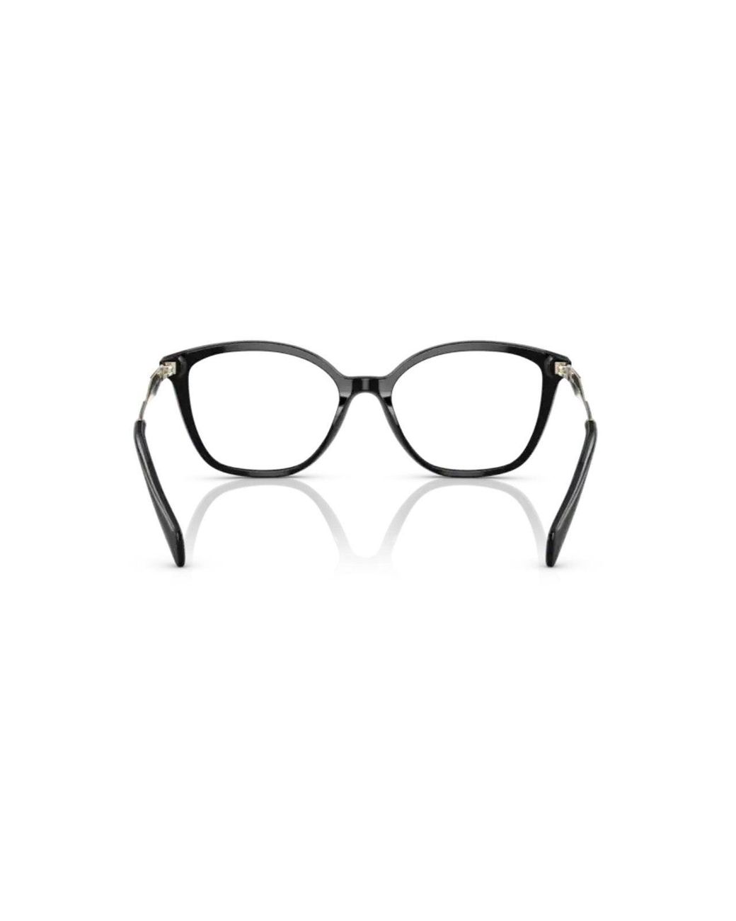 Prada Black Pr 02Zv 1Ab1O1 Optical Frames Acetate Butterfly Normal